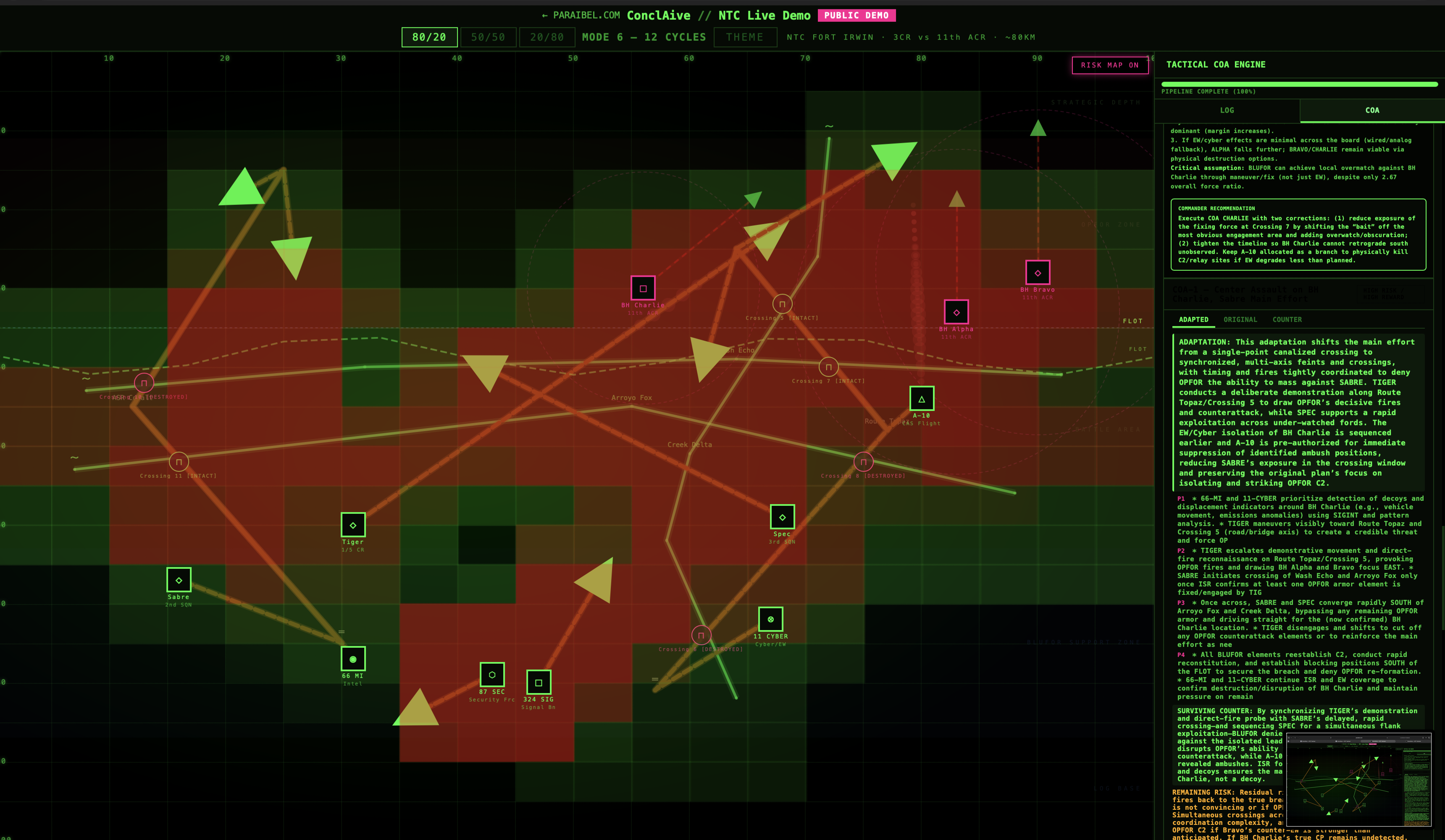 Interactive Tactical Map — ConclAive NTC